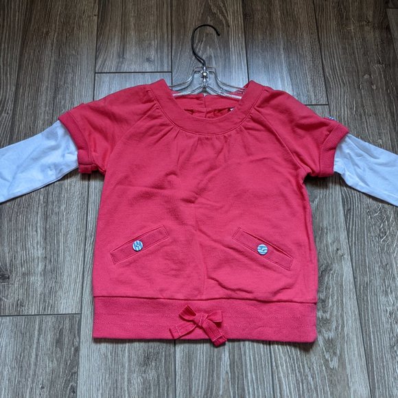NWT Baby Girl(12-18M) - NEXT Terry Long Sleeve Fooler - Picture 1 of 7